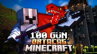 Minecraft ORTAÇAĞ'da 100 Gün Hayatta Kalmak... Neler Yaşadım