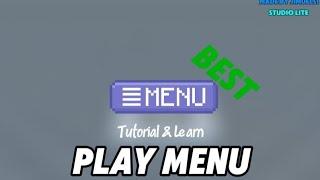 best play menu in studio lite Showcase & Tutorial #roblox #studiolite #video
