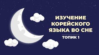 Слова по корейскому во сне. Первые 200 слов из Топика. Часть 1