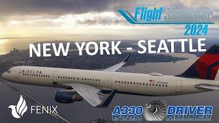 Delta A321 | New York JFK - MK's brand new SEATTLE | Real Airbus Pilot