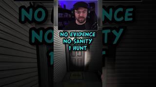 NO SANITY. NO EVIDENCE. 1 HUNT  #2 | Phasmophobia #shorts