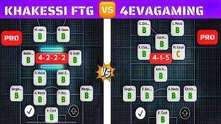 eFootball™ 2024 Mobile Championship Match KHAKESSI FTG ️ 4EVAGAMING BATTLES4-2-2-2 Formation4-1-5