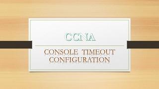 EXEC-Timeout configuration of router console