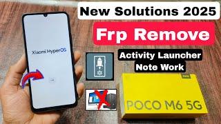 New Method - Poco M6 5g Frp Bypass HyperOS | Poco M6 5g HyperOS Frp Unlock Without Pc | 2025