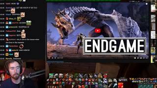 Asmongold Watches "ENDGAME IN ELDER SCROLLS ONLINE" by Alcast