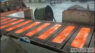 Copper ingot automatic continuous casting production line