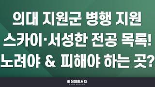 [석소장] 석소장의 메디컬 튜토리얼 (5) : 의대를 지망하는 학생(의대 지원군)이 수시에서 함께(병행) 지원하는 종합 대학교와 전공은?