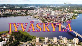 JYVÄSKYLÄ & Laajavuori Matti Nykänen hill from the air 4K FINLAND