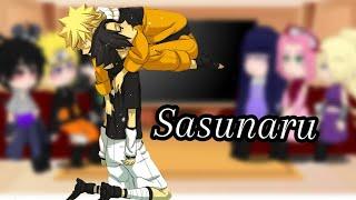 Reaction team 7 and Naruto , Sasunaru. Реакция друзей Наруто на будущее часть 2 Cасунару #gachaclub