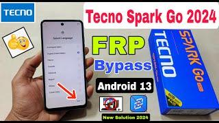 Tecno Spark Go 2024 FRP Bypass Android 13 | New Trick | Tecno BG6 Google Account Bypass Without Pc |