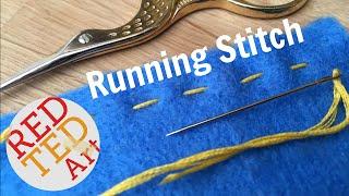 Running Stitch How To - Basic Sewing (Hand Embroidery & Hand Sewing)