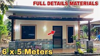 6 x 5 meters Total na gastos, full details materials, pinagawang bahay ni sir bong para sa lola nYa