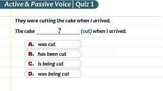 Active Voice vs Passive Voice Quiz-1 | English Grammar Test by Quality Education | Active vs Passive