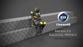 Cinema 4D balanced ragdoll physics