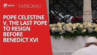 Pope Celestine V, the last pope to resign before Benedict XVI