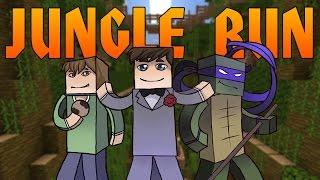 Прохождение карт Minecraft: Jungle Run