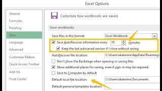 Excel AutoSave Location: Where to Find and Recover Unsaved Excel Files || Excel Tricks || #shorts