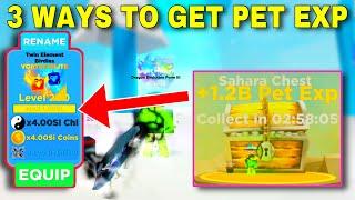 3 Ways To Get Pet Exp in Ninja Legends *2023* ~ Roblox