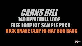 UK Drill 140 BPM Kick Snare Clap Hi-Hat Slide 808 Preset Stems Producer Carns Hill Pattern Loop