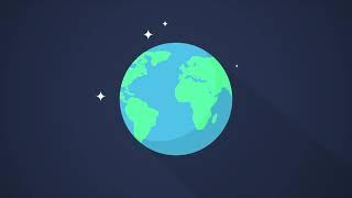 Earth rotating Animation - 2D