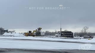 12-01-2024 Buffalo, NY - Highmark Stadium Parking Lot Snow Removal