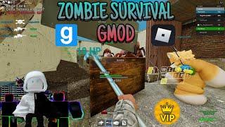 ZOMBIE SURVIVAL WIN as HUMAN - ZOMBIE VILLAGE MAP | Zombie Survival Gmod on @Roblox