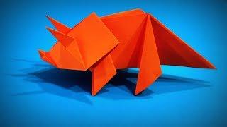 Origami Dinosaur | How to Make a Paper Dinosaur Triceratops DIY | Easy Origami ART | Paper Crafts