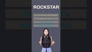 Rockstar by lisa #kpop #blackpink #korean #tutorial #ad #rockstar #singwithme #리사 #lisamanoban