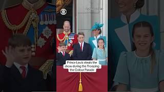 Prince Louis steals show during Trooping the Colour Parade #shorts
