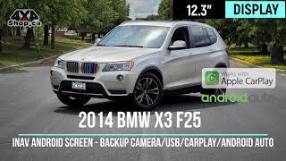 Showing the Replacing the 6.5" Screen of BMW Screen to 12.3" Android screen
