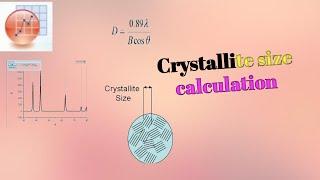 Crystallite size calculation from XRD diffraction data