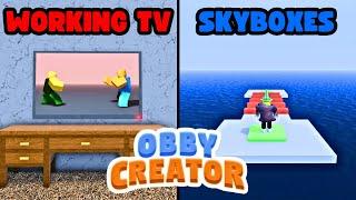 YOU can NOW make A WORKING TV in Obby Creator! (New Update)