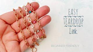 Wire Chain Tutorial - How To Make Simple Chain For Jewelry