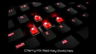 Nighthawk X9 Red Backlit Mechanical Keyboard with Cherry MX Red key switch by Max Keyboard