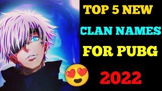 Top 5 Clan names for Pubg | Best Clan Name For BGMI and Pubg Competitive | Best Clan names for pubg