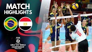 BRAZIL  EGYPT [4K]  | Highlights | Girls' U17 World Championship 2024