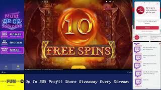 We Finally Hit Dragons Cluster Buster Free Spins on Live Stream! Slots Live Stream Highlight!