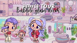 BUBBLE GLAM HOUSE TOUR ! FREE TO COPY | AVATAR WORLD DRAMA ROLEPLAY | PAZU