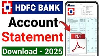 hdfc account statement download online | how to download hdfc bank account statement PDF 2024 | HDFC