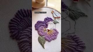 Most unique & easy hand embroidery #shorts #trending #stitch #embroidery #ytshorts #newstitch