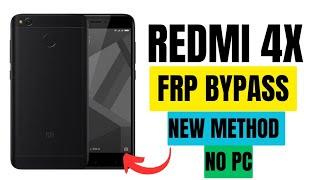 Redmi 4/4X Google Account/FRP Bypass Without PC | New updated method| MIUI 11