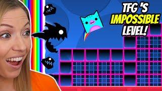 I Beat My Husband's NEW Geometry Dash Level!