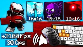 Top 3 Best PvP Packs Telly bridging Keyboard + Mouse Asmr Sounds Hypixel bedwars