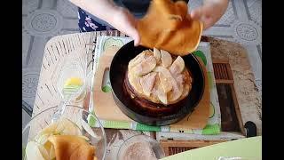 Блинный Пирог с Яблоками и Корицей Alma və Darçın ilə PeroqPancake Pie with Apples and Cinnamon 