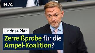 Lindner-Vorschlag ärgert Koalitionäre und die Union will Neuwahlen | BR24