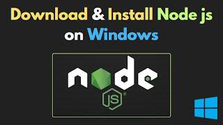 How to Download & Install Node js on Windows Laptop / PC