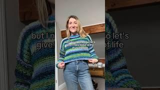turning a jumper into a cardigan ️️️ #knitting #steek #knittedsweater
