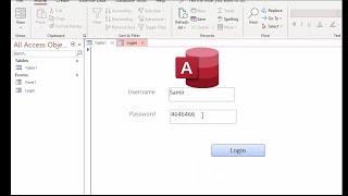 access database programmer: Creating Login form on Access using VBA