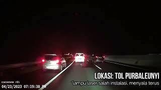 Tes Lampu Biled AES Turbo-SE plus Laser 2,5" di Jalan Raya