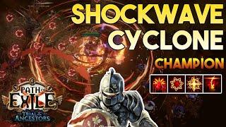 [3.24] Shockwave Cyclone Build | Champion | Necropolis | Path of Exile 3.24